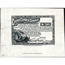 NM. Chino Copper Co. Proof Bond Coupon