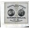 Image 1 : Langdon Mfg. Co. Advertising Textile Label Proof