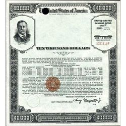 U.S.  $10,000 Savings bond - Series F