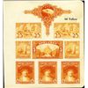 Image 1 : U.S. American BNC Color Sample Sheet With Stamps.