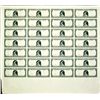 Image 1 : U.S. ABNC "10 Specimen Note" Uncut Sheet of 28.