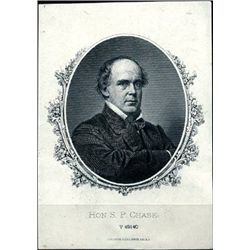 U.S. Salmon P. Chase Proof Vignette.