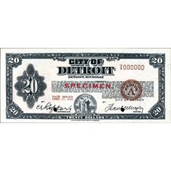 City of Detroit Depression Scrip