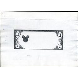 U.S. Disney Dollar Large Die Proof.