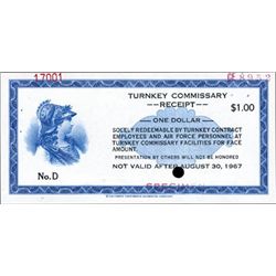 U.S. Turnkey Commissary Receipt.