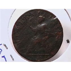 1723 Hibernia Halfpenny G4, Details all Readable