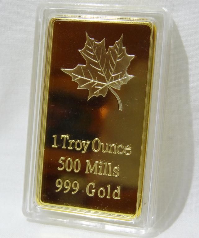 1 Troy Oz Gold Clad plated Bar 1-troy-oz-gold-clad-plated-bar