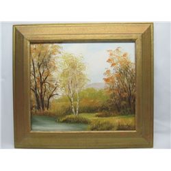 Oil on canvas by R. Schul.