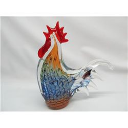 Multicolored Murano rooster.