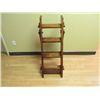 Image 1 : Solid wood  4 step collapsable ladder.