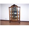 Image 1 : Walnut Chippendale style china cabinet.