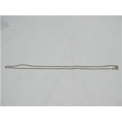 18K White gold chain.