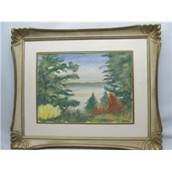 Watercolor by G. Roberts.