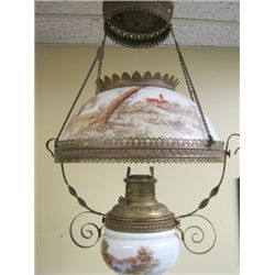 Early Canadian hanging lamp.