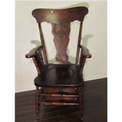 Early Canadian commode chair.