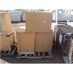 LOT: WOOD CABINETS