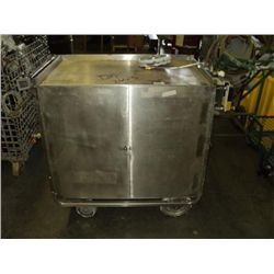 2 DOOR STAINLESS CART