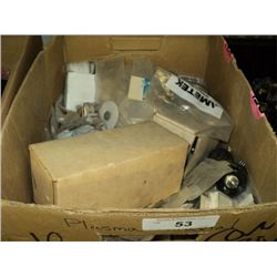 BOX: MISC TEST- RELAYS, CONTACTORS, GAUGES