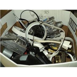 BOX: MISC TEST-REGULATORS, VALVES, SOLDERING GUN