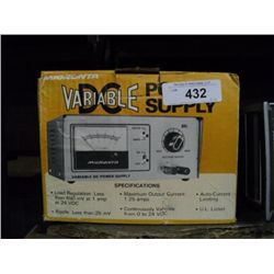 MICRONTA VARIABLE DC POWER SUPPLY