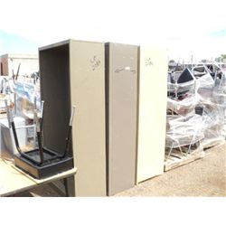 LOT: 3 2-DOOR STORAGE CABINETS, 3X MONEY