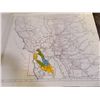 Image 2 : State of Ca. Distance Table Book of Maps approx. size 17" x 23" x H1"