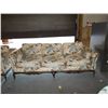 Image 1 : Cotton Floral Sofa Wood Trimmed approx 84" long  condition is good