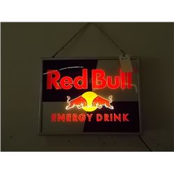 Red Bull Energy Drink Lighted Sign approx 22 1/2" x 17 1/4"