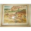 Image 1 : 1 Picture Wild Horses signed,