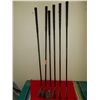 Image 1 : Gary Player #5,6,7,8, & 9 Iron Black Knight also #7 oversize Shaft by Aloila