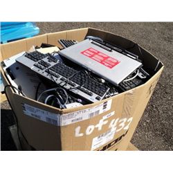 Box: Assorted AC Adapters, Keyboards