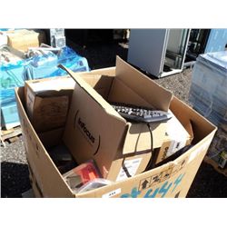 Pallet: Box of Keyboards, Mice, Power Cors, AC