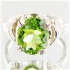 Image 1 : 24.3twc Natural Peridot Sterling Ring (JEW-4016)