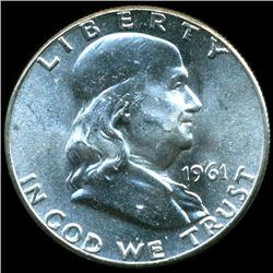 1961 Franklin Silver Half MS65/66 ERROR (COI-10511)