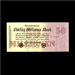 1923 Germany 50,000,000 Mark Hi Grade (CUR-06650)