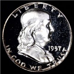 1957 Franklin Proof Half PR66CAM (COI-10988)