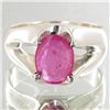 Image 1 : 41.25twc Ruby Sterling Ring (JEW-4106A)