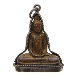 Antique Brass Buddha Amulet Pendant  (ANT-619)