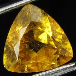 1.5ct Mandarin Fire Orange Clinohumite Trillion (GEM-43977)