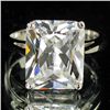 Image 1 : 27.14twc Lab Diamond White Gold Vermeil/925 Ring (JEW-3979)