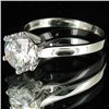 Image 2 : 13.95twc Lab Diamond White Gold Vermeil/925 Ring (JEW-3960)