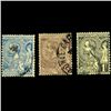 Image 1 : 1891 Monaco 25c 75c 1f Stamps (STM-0848)