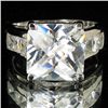 Image 1 : 39.56twc Lab Diamond White Gold Vermeil/925 Ring (JEW-3986)