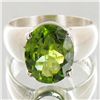 Image 1 : 30.5twc Natural Peridot Sterling Ring (JEW-4150)