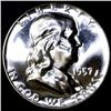Image 2 : 1957 Franklin Proof Half PR67/68 Double Die ERROR (COI-10999)