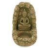 Image 1 : Handcrafted Cast Sandstone Buddha Candle Holder (CLB-1032)