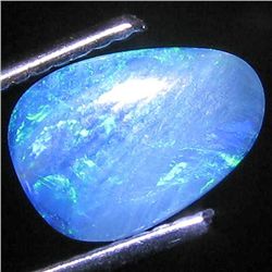 1.03ct Australian Black Opal Doublet Full Fire (GEM-31441)