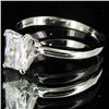 Image 2 : 10.85twc Lab Diamond White Gold Vermeil/925 Ring (JEW-3948)