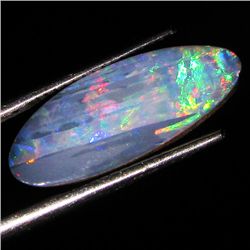 3.4ct Australian Black Opal Doublet Full Fire (GEM-36257)