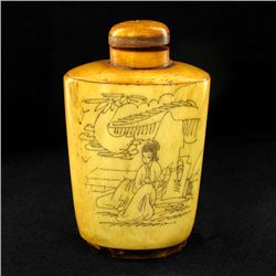 Kamasutra Chinese Bone Snuff Bottle (CLB-956)